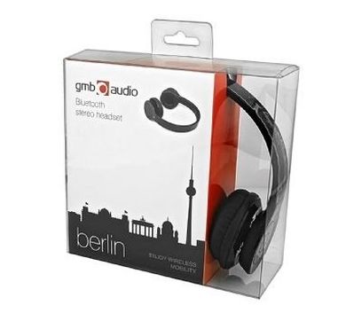 Gembird, słuchawki nauszne Bluetooth z mikrofonem BHP-BER-BK