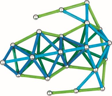 Geomag, Classic Recycled, konstrukcyjne klocki magnetyczne, 142 elementów
