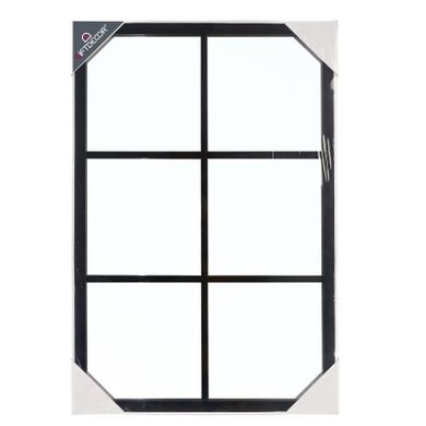 Giftdecor, lustro prostokątne ze szprosami, 71-49 cm