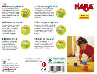 Haba, Klocki odkrywców, drewniane klocki sensoryczne
