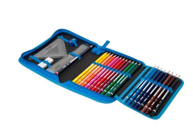 Hama, piórnik z wyposażeniem, Blue Soccer