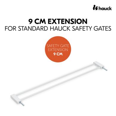 Hauck, rozszerzenie bramki bezpieczeństwa 9 cm, white