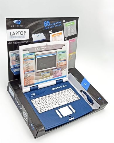 HH Poland, laptop edukacyjny, biało-niebieski