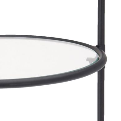 Home Styling Collection, Loft, szklany stolik kawowy metalowy