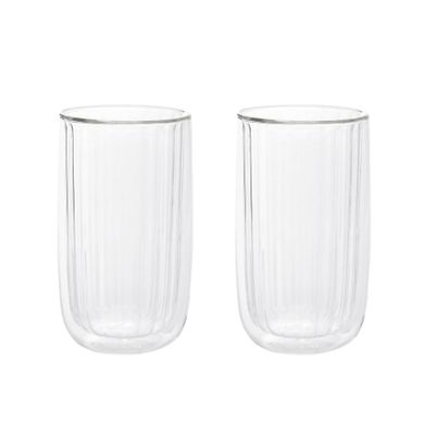 Homla, Cembra Groove, zestaw szklanek z podwójną ścianką, 350 ml, 732348