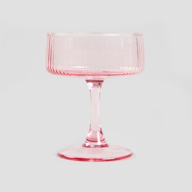 Homla, Dolore, kieliszek, różowy ryflowany, 0,23l, 729553