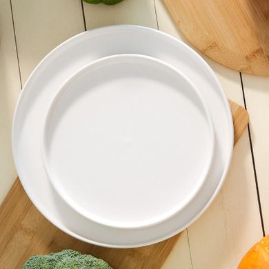 Homla, Famelio, talerz deserowy, biały, 21 cm
