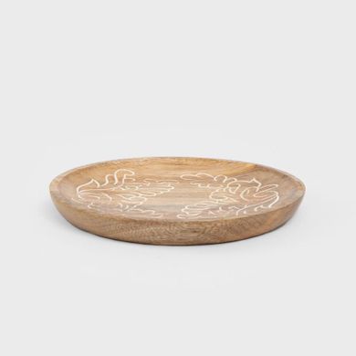 Homla, Floar, taca dekoracyjna, z drewna mango, 20 cm, 727702
