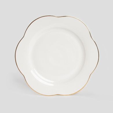 Homla, Helen, talerz, obiadowy ze złotą obwódką, 28 cm