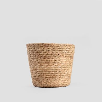 Homla, Lumbo, osłonka na doniczkę, pleciona naturalna, 23-19 cm