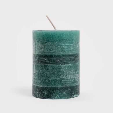 Homla, Rustic, świeca dekoracyjna, zielona, 300g