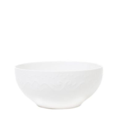 Homla, Sylia, miska, biała z ornamentem, 15 cm