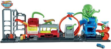 Hot Wheels City, Color Reveal, Megamyjnia - atak ośmiornicy, zestaw