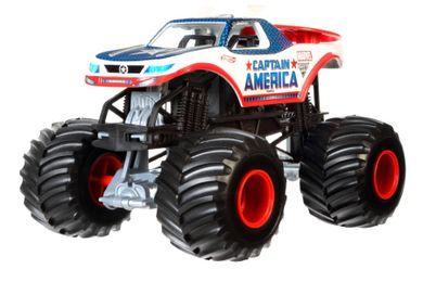 Hot Wheels, Monster Jam, Kapitan Ameryka, pojazd, 1:24