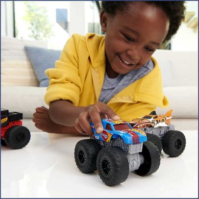 Hot Wheels, Monster Trucks, Bone Shaker, pojazd światło i dźwięk, 1:43