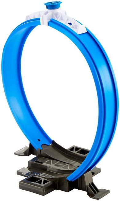 Hot Wheels Track Builder, akcesoria do rozbudowy i samochodzik, pętla