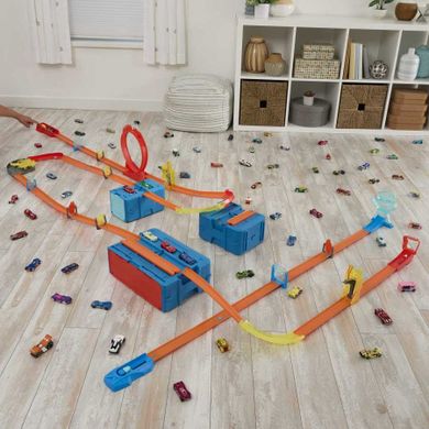 Hot Wheels, Track Builder, Błyskawica, zestaw torów