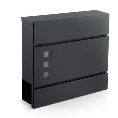 Humberg, skrzynka na listy, antracyt, 37-37-10,5 cm, HM-863