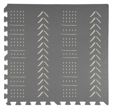 Humbi, mata piankowa, puzzle piankowe, szare we wzór, 62-62-1 cm, 3 szt.