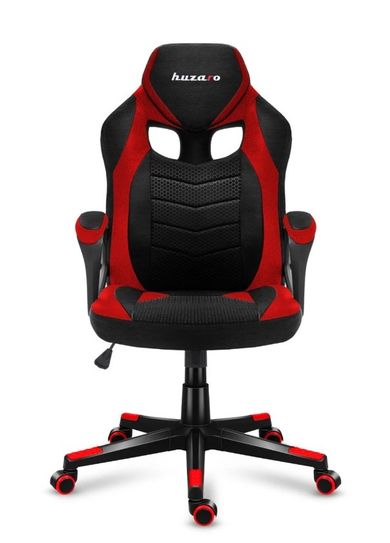 Huzaro, Force 2.5, fotel gamingowy, Red Mesh