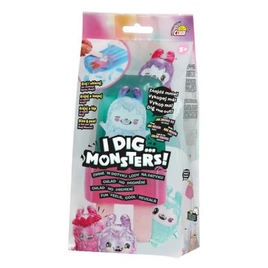 I dig... Monsters, figurka ukryta w lodach, ciemnozielony