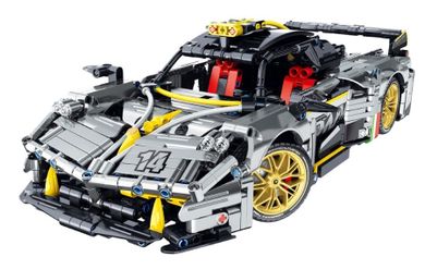 iM.Master, auto srebrne, klocki, model, 1:14, 1237 elementów