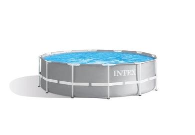 Intex, Prism Frame, basen ogrodowy stelażowy z pompą 12V, 366-99 cm