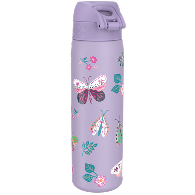 Ion8, Motyle, bidon termiczny, próżniowy termos z ustnikiem, fioletowy, 500 ml