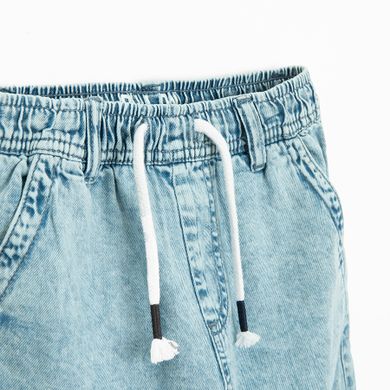 Jasnoniebieskie jeansy o kroju jogger z regulacją Cool Club
