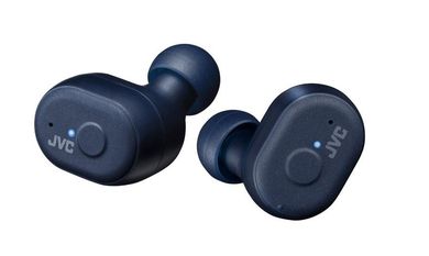 JVC, słuchawki douszne, tws, bluetooth, blue