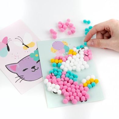 Kidea, pomponiaste wyklejanki, zestaw kreatywny, unicorn