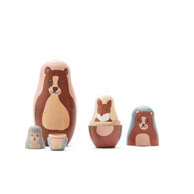 Kids Concept, Edvin, Zwierzęta, matrioszka, drewniana układanka