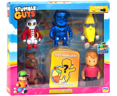 Kids World, Stumble Guys, Deluxe Box, zestaw mini figurek, 6 szt.