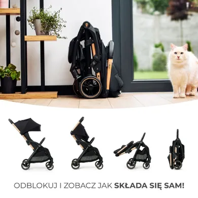 Kinderkraft, Apino, wózek spacerowy, Dove Grey