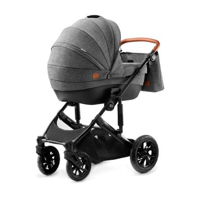 Kinderkraft, Prime, wózek wielofunkcyjny 3w1, szary