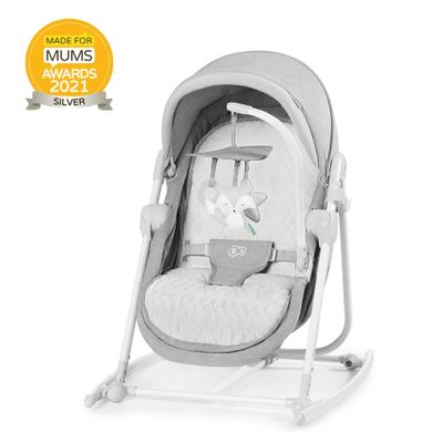 Kinderkraft, Unimo, leżaczek, bujaczek, krzesełko 5w1, Stone Grey