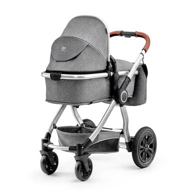 Kinderkraft, Veo, wózek wielofunkcyjny 2w1, 0-15 kg, szary