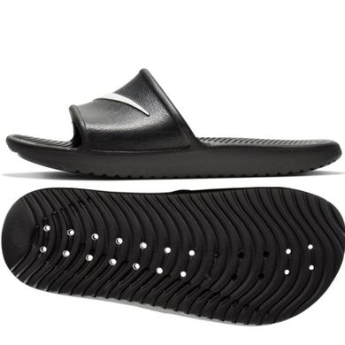 Klapki dziecięce, czarne, Nike Kawa Shower GS