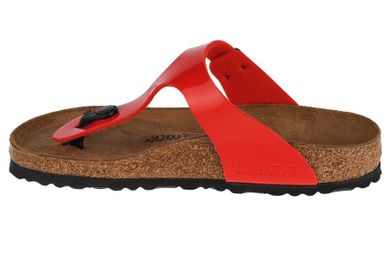 Klapki japonki damskie, czerwone, Birkenstock Gizeh BF