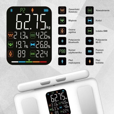 Klausberg, analityczna waga łazienkowa, smart ios android, kb-7857