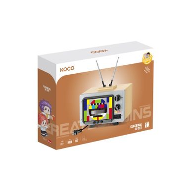 Koco, Telewizor retro, klocki, 2280 elementów