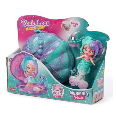 KookyLoos, Kooky Mermaids, Pearl, mini laleczka syrenka w torebce, zestaw