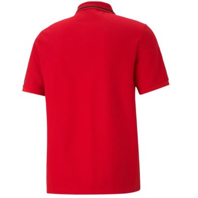 Koszulka polo męska z krótkim rękawem, czerwona, Puma Scuderia Ferrari Race Polo