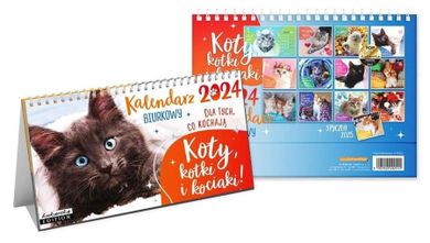 Kukartka, Kalendarz 2024 biurkowy Koty