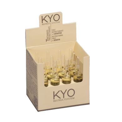 KYO, Restruct System Keratin Lotion, ampułki do włosów z keratyną, 12-10 ml