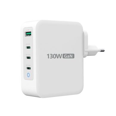 Ładowarka Sieciowa J5create, 130w Gan Usb-c, 4-port Charger, Eu, 3xusb-c/, 1xusb3.0, biały Jup43130e-en