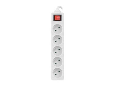 Lanberg, przedłużacz, 1,5 m, PS1-05E-0150-W