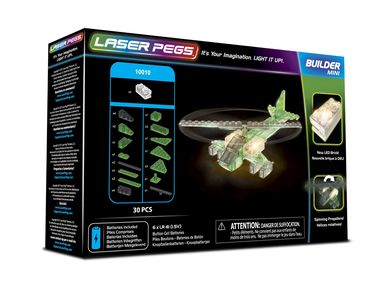 Laser Pegs, klocki konstrukcyjne, Mini Helicopter, 10010