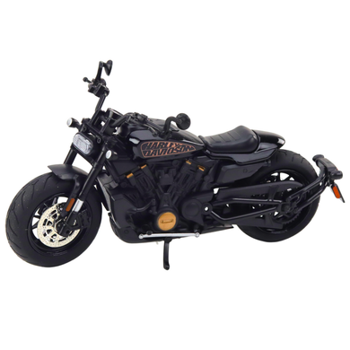 Lean Toys, Chopper, motocykl, pojazd interaktywny, czarno-złoty, 1:12