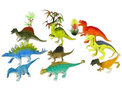 Lean Toys, dinozaury, zestaw figurek, 9 elementów
